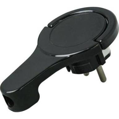Lapos hálózati dugó 230 V, fekete, IP20 Kopp 172005030 Lapos hálózati dugó 230 V, fekete, IP20 Kopp 172005030