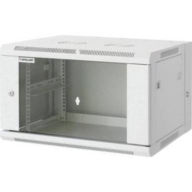 19"-os fali rackszekrény, hálózati szerverszekrény, zárható ajtóval 600 x 770 x 550 mm, szürke 15 HE Intellnet 712026 19"-os fali rackszekrény, hálózati szerverszekrény, zárható ajtóval 600 x 770 x 550 mm, szürke 15 HE Intellnet 712026