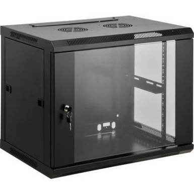 19"-os fali rackszekrény, hálózati szerverszekrény, zárható ajtóval 600 x 994 x 600 mm, fekete 20 HE Intellnet 712057 19"-os fali rackszekrény, hálózati szerverszekrény, zárható ajtóval 600 x 994 x 600 mm, fekete 20 HE Intellnet 712057