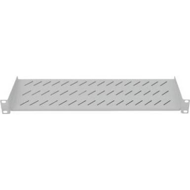 19"-os rackszekr&eacute;nybe szerelhető polc, előlapi szerel&eacute;shez, 150 mm m&eacute;ly, sz&uuml;rke, 1 ME, Intellinet 712200
