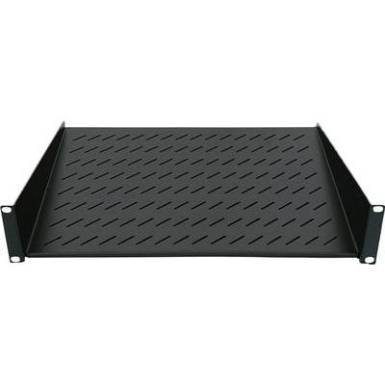 19"-os rackszekrénybe szerelhető polc, előlapi szereléshez, 250 mm mély, fekete, Intellinet 2HE 712507 19"-os rackszekrénybe szerelhető polc, előlapi szereléshez, 250 mm mély, fekete, Intellinet 2HE 712507