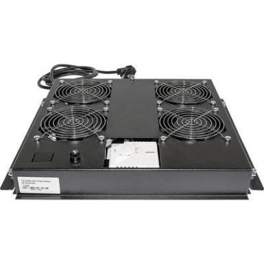 19"-os rackszekr&eacute;nybe &eacute;p&iacute;thető 4 ventil&aacute;toros hűt&eacute;s (RAL 7035) Intellinet 712866