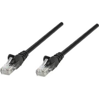 RJ45-&ouml;s patch k&aacute;bel, h&aacute;l&oacute;zati LAN k&aacute;bel CAT 6 S/STP [1x RJ45 dug&oacute; - 1x RJ45 dug&oacute;] 5 m Fekete Intellinet