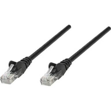 RJ45-&ouml;s patch k&aacute;bel, h&aacute;l&oacute;zati LAN k&aacute;bel CAT 6 S/FTP [1x RJ45 dug&oacute; - 1x RJ45 dug&oacute;] 3 m Fekete Intellinet