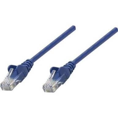 RJ45-&ouml;s patch k&aacute;bel, h&aacute;l&oacute;zati LAN k&aacute;bel CAT 5e U/UTP [1x RJ45 dug&oacute; - 1x RJ45 dug&oacute;] 1 m K&eacute;k Intellinet
