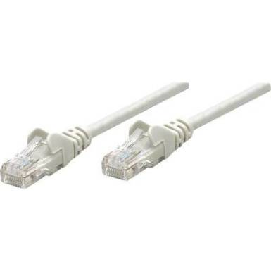 RJ45-&ouml;s patch k&aacute;bel, h&aacute;l&oacute;zati LAN k&aacute;bel CAT 5e U/UTP [1x RJ45 dug&oacute; - 1x RJ45 dug&oacute;] 10 m Sz&uuml;rke Intellinet