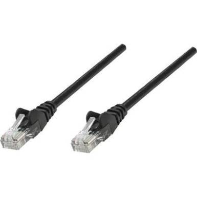 RJ45-&ouml;s patch k&aacute;bel, h&aacute;l&oacute;zati LAN k&aacute;bel CAT 6 U/UTP [1x RJ45 dug&oacute; - 1x RJ45 dug&oacute;] 20 m Fekete Intellinet