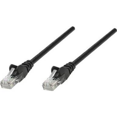 RJ45-&ouml;s patch k&aacute;bel, h&aacute;l&oacute;zati LAN k&aacute;bel CAT 5e U/UTP [1x RJ45 dug&oacute; - 1x RJ45 dug&oacute;] 20 m Fekete Intellinet
