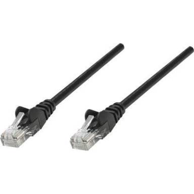 RJ45-&ouml;s patch k&aacute;bel, h&aacute;l&oacute;zati LAN k&aacute;bel CAT 6 U/UTP [1x RJ45 dug&oacute; - 1x RJ45 dug&oacute;] 0.50 m Fekete Intellinet