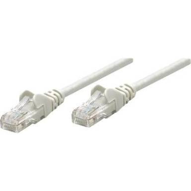 RJ45-&ouml;s patch k&aacute;bel, h&aacute;l&oacute;zati LAN k&aacute;bel CAT 6 U/UTP [1x RJ45 dug&oacute; - 1x RJ45 dug&oacute;] 1 m Sz&uuml;rke Intellinet