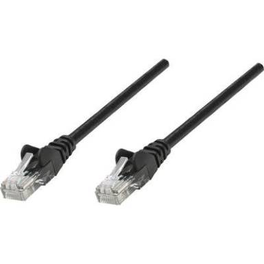 RJ45-&ouml;s patch k&aacute;bel, h&aacute;l&oacute;zati LAN k&aacute;bel CAT 6 U/UTP [1x RJ45 dug&oacute; - 1x RJ45 dug&oacute;] 3 m Fekete Intellinet