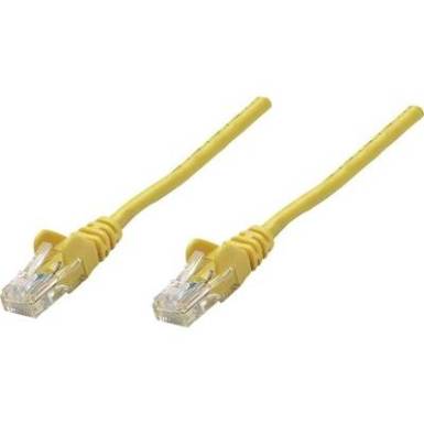 RJ45-&ouml;s patch k&aacute;bel, h&aacute;l&oacute;zati LAN k&aacute;bel CAT 6 U/UTP [1x RJ45 dug&oacute; - 1x RJ45 dug&oacute;] 10 m S&aacute;rga Intellinet