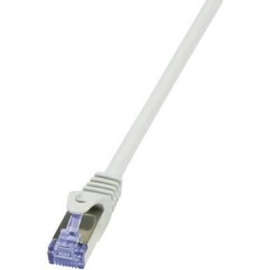 RJ45-&ouml;s patch k&aacute;bel, h&aacute;l&oacute;zati LAN k&aacute;bel CAT 7 S/FTP [1x RJ45 dug&oacute; - 1x RJ45 dug&oacute;] 1,5 m, sz&uuml;rke LogiLink CQ4042S