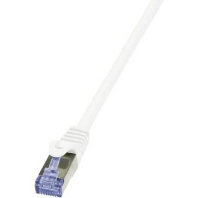 RJ45-&ouml;s patch k&aacute;bel, h&aacute;l&oacute;zati LAN k&aacute;bel CAT 7 S/FTP  [1x RJ45 dug&oacute; - 1x RJ45 dug&oacute;] feh&eacute;r 5m CQ4071S