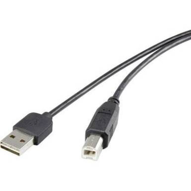 USB 2.0 A/B Renkforce csatlakoz&oacute;k&aacute;bel 1,8 m, megford&iacute;that&oacute; dug&oacute;val