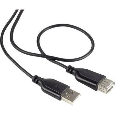 Renkforce SuperSoft hosszabbító kábel A/A fekete 1 m Renkforce SuperSoft hosszabbító kábel A/A fekete 1 m