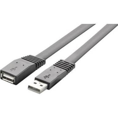 USB 2.0 hosszabbítókábel, A/A, lapos, 1 m, Renkforce USB 2.0 hosszabbítókábel, A/A, lapos, 1 m, Renkforce
