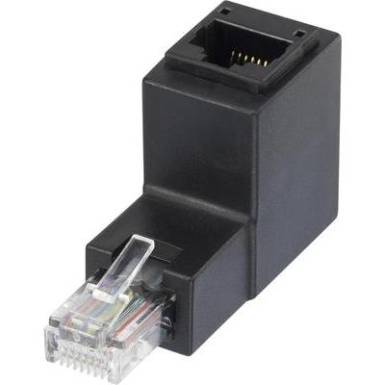 CAT5e RJ45-Adapter 90°ban felfelé hajlítva, Renkforce CAT5e RJ45-Adapter 90°ban felfelé hajlítva, Renkforce