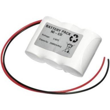 Menekülési útvonal-, vészvilágítás akku 2500 mAh, kábelekkel, Emmerich 36C2500R Menekülési útvonal-, vészvilágítás akku 2500 mAh, kábelekkel, Emmerich 36C2500R