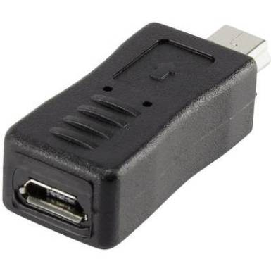USB 2.0 adapter, mini B dugó / mikro B alj, Renkforce USB 2.0 adapter, mini B dugó / mikro B alj, Renkforce