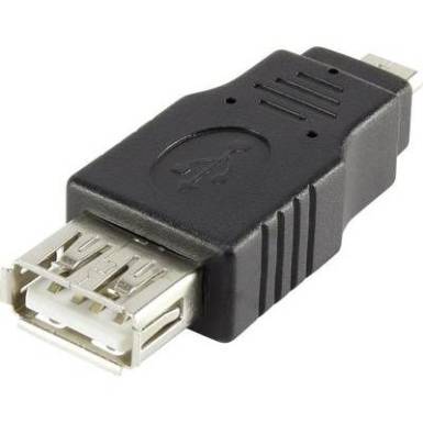 USB 2.0 átalakító, mikro B dugóról A aljra, Renkforce USB 2.0 átalakító, mikro B dugóról A aljra, Renkforce