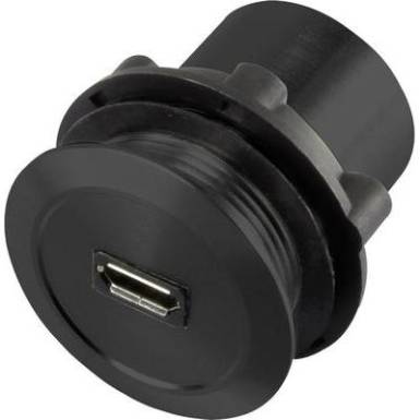 Beépíthető mikro USB aljzat, mikro USB A alj – mikro USB B dugó, Conrad USB-01-BK Beépíthető mikro USB aljzat, mikro USB A alj – mikro USB B dugó, Conrad USB-01-BK