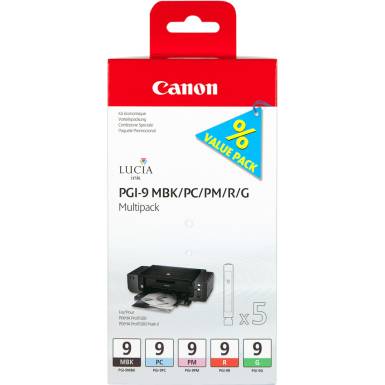 CANON PGI-9 MBK/PC/PM/R/G MULTI PACK INK CANON PGI-9 MBK/PC/PM/R/G MULTI PACK INK