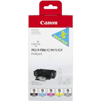 CANON PGI-9 PBK/C/M/Y/GY MULTI PACK INK CANON PGI-9 PBK/C/M/Y/GY MULTI PACK INK