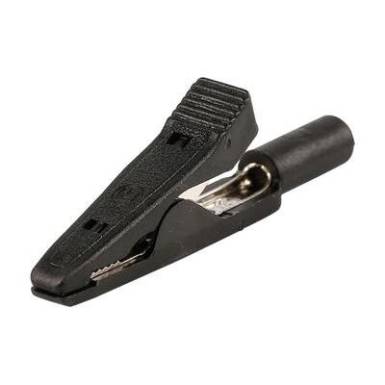 Miniatűr krokodilcsipesz 2mm fekete SKS Hirschmann MA 1 Miniatűr krokodilcsipesz 2mm fekete SKS Hirschmann MA 1