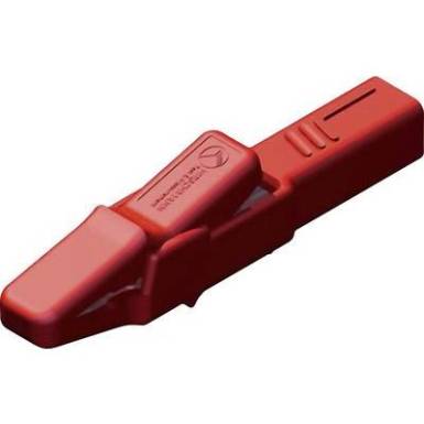 Szigetelt krokodilcsipesz, mérőcsipesz CAT II/300V-ig 4mm-es banándugó aljzattal, piros SKS Hirschmann AK 2 B Szigetelt krokodilcsipesz, mérőcsipesz CAT II/300V-ig 4mm-es banándugó aljzattal, piros SKS Hirschmann AK 2 B