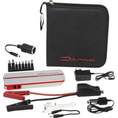 Indítássegítő 12 V-os Powerbankkal + LED munkalámpával, DINO Indítássegítő 12 V-os Powerbankkal + LED munkalámpával, DINO