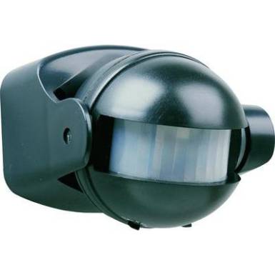 PIR szenzor, fali mozgásérzékelő, 180 °, IP44, fekete, Smartwares 10.017.11 PIR szenzor, fali mozgásérzékelő, 180 °, IP44, fekete, Smartwares 10.017.11