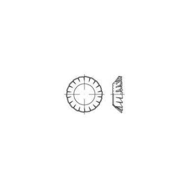 Fogazott alátét, belső Ø: 3.2 mm DIN 6798 250 db TOOLCRAFT 138439 Fogazott alátét, belső Ø: 3.2 mm DIN 6798 250 db TOOLCRAFT 138439