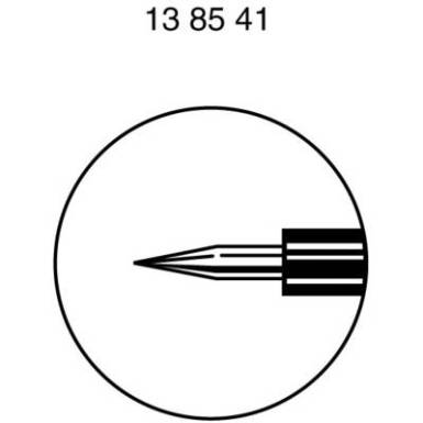 M&eacute;rőhegy, m&eacute;rőt&uuml;ske, 4mm-es ban&aacute;ndug&oacute; aljzattal, piros SKS Hirschmann PRUEF 2