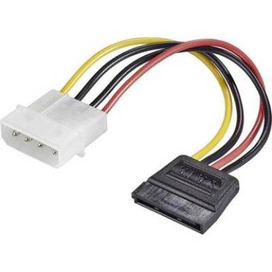 &Aacute;talak&iacute;t&oacute; k&aacute;bel, 15 cm, 1x SATA alj 15 p&oacute;l., - 1x IDE dug&oacute; 4 p&oacute;l., renkforce