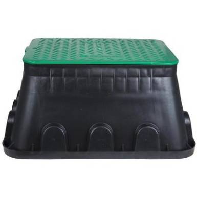 Földbe ásható kábelvédő doboz, fekete/zöld, Heitronic 21042 Földbe ásható kábelvédő doboz, fekete/zöld, Heitronic 21042
