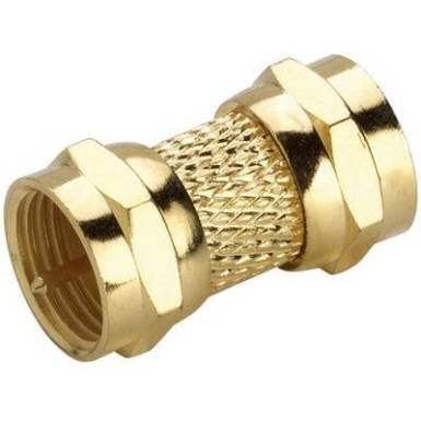 SAT adapter, aranyozott, F dugó – F dugó, renkforce 403363 SAT adapter, aranyozott, F dugó – F dugó, renkforce 403363