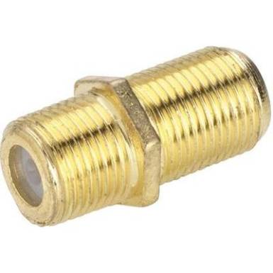 SAT adapter, aranyozott, F alj – F alj, renkforce 403377 SAT adapter, aranyozott, F alj – F alj, renkforce 403377