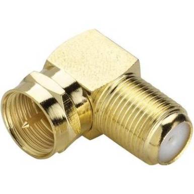 SAT könyök adapter, aranyozott, F dugó – F alj, renkforce 403396 SAT könyök adapter, aranyozott, F dugó – F alj, renkforce 403396