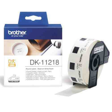 BROTHER DK ROUND SINGLE ROLLS WHITE F/ QL550/-1050 1000CPS/RL
