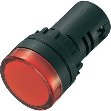LED-es jelzől&aacute;mpa 230 V, &Oslash; 29 mm, piros, AD16-22DS/230V/R