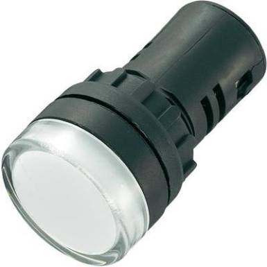 LED-es jelzől&aacute;mpa 230 V, &Oslash; 29 mm, feh&eacute;r, AD16-22DS/230V/W