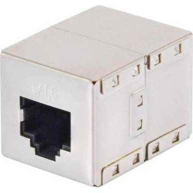 H&aacute;l&oacute;zati k&aacute;bel told&oacute; adapter CAT 6 [1x RJ45 alj - 1x RJ45 alj] f&eacute;mes renkforce