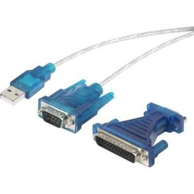 USB soros átalakító kábel, USB-ről D-SUB 9 pólusú + D-SUB 25 pólusú csatlakozóra, aranyozott, renkforce USB soros átalakító kábel, USB-ről D-SUB 9 pólusú + D-SUB 25 pólusú csatlakozóra, aranyozott, renkforce