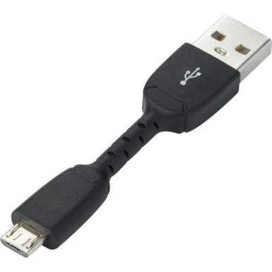 Powerbank csatlakozókábel USB 2.0, A-ról mikro B-re, 5 cm, renkforce Powerbank csatlakozókábel USB 2.0, A-ról mikro B-re, 5 cm, renkforce