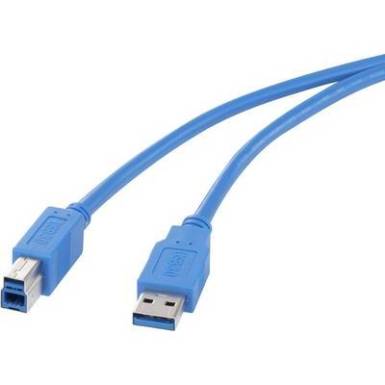USB 3.0 csatlakozókábel A/B, 0,5 m, Renkforce USB 3.0 csatlakozókábel A/B, 0,5 m, Renkforce