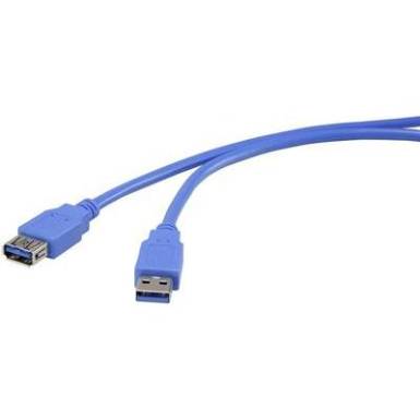 USB 3.0 hosszabbítókábel A/A, 3 m, Renkforce USB 3.0 hosszabbítókábel A/A, 3 m, Renkforce