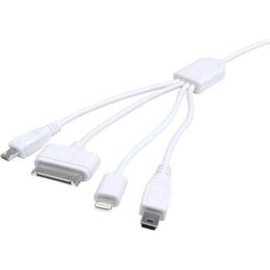 Apple iPhone USB töltőkábel, adatkábel (30 pólusú, Lightning, Mini B, Micro B csatlakozókkal) Eufab 16494 Apple iPhone USB töltőkábel, adatkábel (30 pólusú, Lightning, Mini B, Micro B csatlakozókkal) Eufab 16494