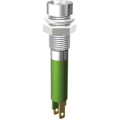 LED jelzőlámpa 3mm 24V zöld Signal Construct SMZD06214 LED jelzőlámpa 3mm 24V zöld Signal Construct SMZD06214