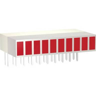 LED sor, 10 r&eacute;szes, 25,4 x 14 x 5 mm, piros, Signal Construct ZAEW1030
